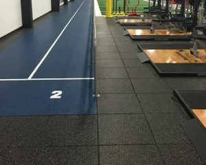 High Temperature 50x50cm Gym Rubber Flooring Exercise Mat Anti Slip EPDM Decorative Rubber Tile for Gym Equipment