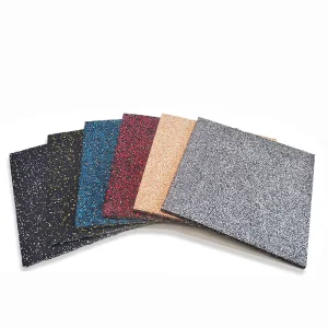 High Traffic Soundproof EPDM Rubber Granule Flooring Tiles Non Slip Rubber Floors Mat