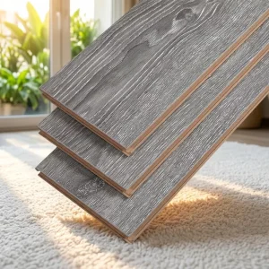 High Wear Resistant Laminate Flooring, Interlock Wood Grain Laminated Floor for Apartment Commercial Indoor Decoration
