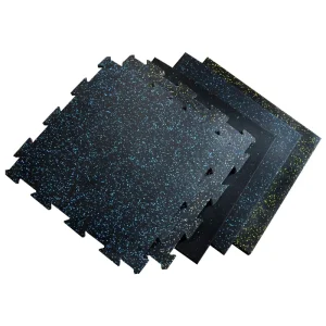 High quality EPDM Rubber Floor Mats Anti slip 15MM 20MM Gym Rubber Flooring Mat Customizable Household Floor Rubber Mat