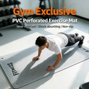 Hole Drilling PVC Yoga Mat Anti Slip Wall Hanging Eyelet Wear Resistant Extended Fitness Mat 6mm Custom Logo Available 183cm x 120cm