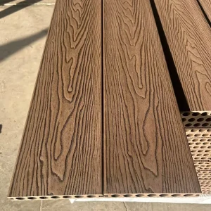 Hollow Solid WPC Interlocking Decking Board Outdoor Composite Flooring for Balcony Terrace Garden Bathroom Basement Park