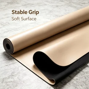 Home Commercial Dual Use Yoga Mat High Grip Rubber PU Eco Friendly Waterproof 5mm Thick Sweat Absorbent Exercise Mat