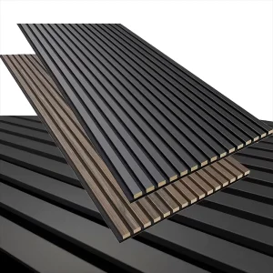 Home Decor Customized 3D Modern SoundProof Fluted Wooden Wall Panels MDF Acoustic Panels for Office Building