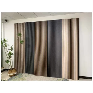 Home Decor Eco Friendly Modern Slatted Wall Panels Sound Proof Wall Panels Acoustic Panels
