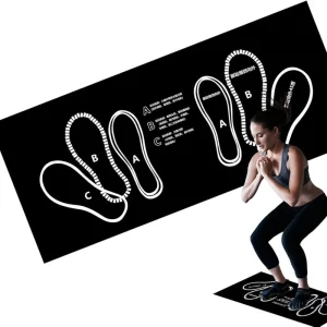 Home Fitness Pilates Squat Exercise Mat Gym Instructional Soundproof Matting Series