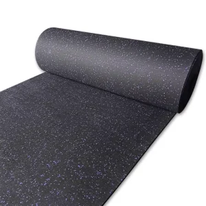 Home Gym Fitness Rubber Flooring Roll Elastic Eco Friendly Shock Absorbing Rubber Floor Mat Fitness Exercise Gym Mat Floor Pad