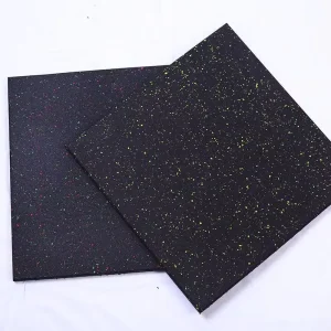 Home Sports Gym Rubber Floor Mats for Strength Zones with Shock Absorption