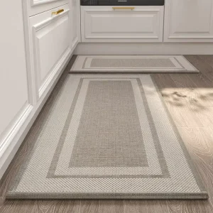 Hot Selling Kitchen Set Polyester Floor Mats China Factory Supply Anti Fatigue Washable Kitchen Floor Mat