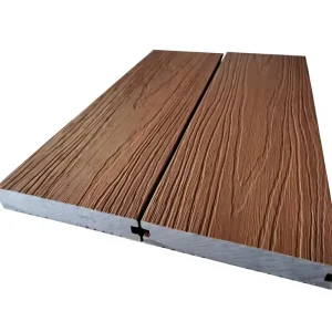 Hotel Villa Low-Maintenance Solid Embossed WPC Decking Waterproof Outdoor Wood Plastic Composite Floor Planks