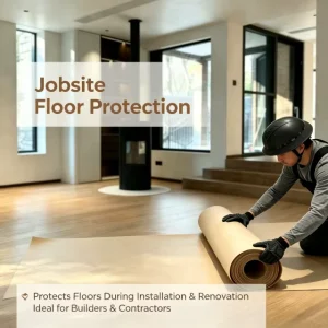 House Renovation Decor Protective Paperboard Roll Disposable Kraft Floor Cover Paper Eco Renewable for Tile Marble Floor