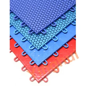 I-02 No-Adhesive Indoor Portable Modular PP Interlocking Sports Floor Tiles for Volleyball, Futsal, and Football Courts