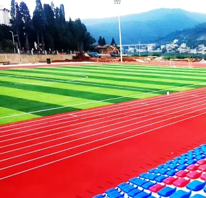 IAAF Approved 13mm PU Plastic Rubber Athletic Running Track Tartan Outdoor Sports Flooring Shock Absorption Anti Slip Surface