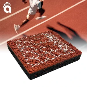 IAAF-Certified PU EPDM 13mm Sandwich System Rubber Playground and Stadium Running Track