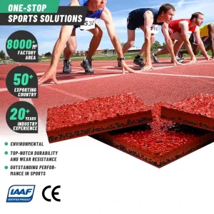 IAAF-Certified PU/SBR/EPDM Rubber 13 mm Full-PU Stadium Running Track Flooring System