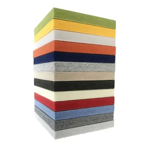 ISO 9001 PET Polyester Fiber Acoustic Panels VOC Emission Test Eco Friendly PET Acoustic Wall Panels for Acoustic Solution