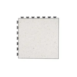 Impact-Resistant Anti-Bacterial High-Density Marble Pattern PVC Interlocking Flooring Tiles for Warehouses and Garages