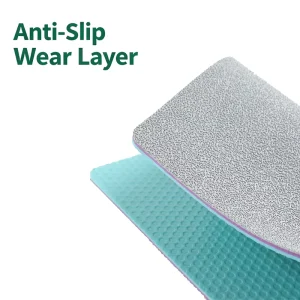 Indoor 5.2mm Crystal Sand PVC Flooring for Badminton, Shock Absorbing, Professional Training Venues