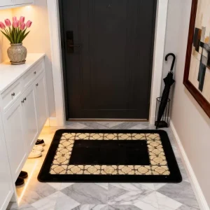 Indoor Absorbent Entryway Floor Mat with Non-Slip Backing