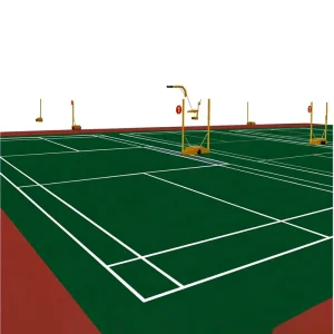 Indoor Badminton Court Soundproofing Vibration Damping 3.5mm Thick PVC Rubber Flooring for Table Tennis Volleyball Tennis Courts