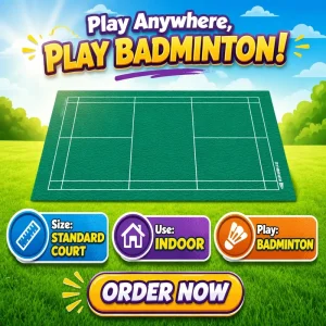 Indoor Badminton Court Waterproof PVC Vinyl Sports Flooring High Elastic Shock Absorption Roll