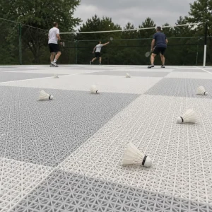 Indoor Badminton Gym Flooring Modular Polypropylene Court Tiles for League Practice and Competition Facilities