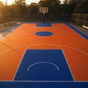 Indoor Basketball Court Flooring Polypropylene Court Tiles for League Programs Training Halls and Multi Court Facilities
