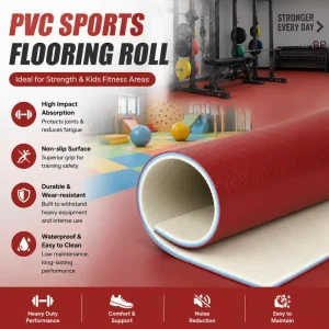 Indoor Multi-Sport Court Flooring for School Gyms and Kids Fitness Areas