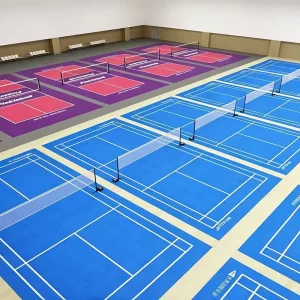 Indoor Multi-purpose PVC Sports Flooring Roll Non-slip Waterproof Vinyl Flooring for Gym School Sports Venues Court Floor