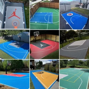 Indoor Outdoor 3×3 Basketball Court Flooring Roller Hockey Floor Tiles Backyard Sports Tile
