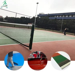 Indoor Outdoor Acrylic Synthetic Rubber Flooring Sport Court Coating Tennis Volleyball Pickleball Courts Eco-Friendly Shock