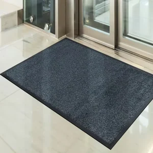 Indoor Outdoor Cut Pile Washable Anti-Slip Rubber Back Sanitizing Front Door Mat 100% Nylon