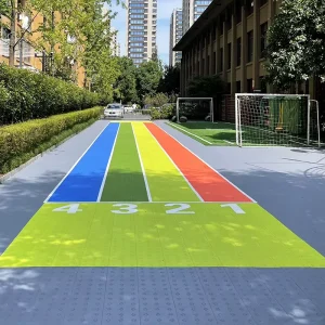 Indoor Outdoor Interlocking Sports Flooring Tiles Playground Suspended Floor