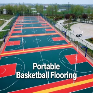 Indoor Outdoor Multi Sport Court Flooring Weather Resistant PP Interlocking Portable Tiles Shock Absorption Eco Friendly