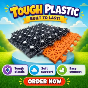 Indoor/Outdoor Plastic Basketball Floor Tile
