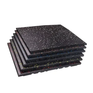 Indoor Outdoor Tiles for Garage Home Gym Fitness Rubber Flooring Mat
