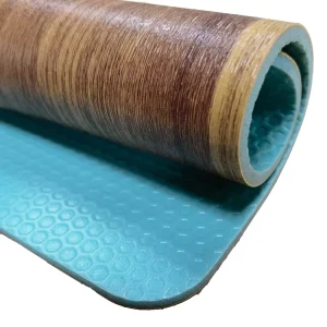 Indoor PVC Wooden Roll Sport Floor for Basketball Courts Durable Plastic Court Flooring