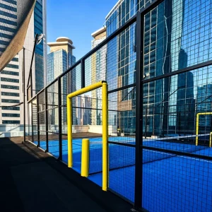 Indoor Padel Court with Artificial Turf Tempered Glass and Steel Frame ITF CE Certified