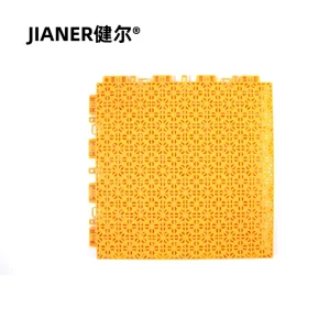 Indoor Removable PP Interlock Floor Tiles Drainage Holes for Pickleball Court Tennis Basketball Sports Court Flooring Model