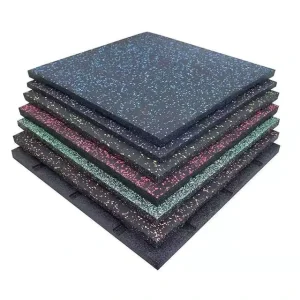 Indoor Rubber Gym Flooring Tiles and Mats for Fitness, Playground, Workout, and Play