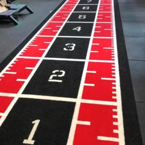 Indoor Sport Training Gym Fitness Flooring Mat, PE Artificial Turf for Running Sled Track, Fire/Water Resistant