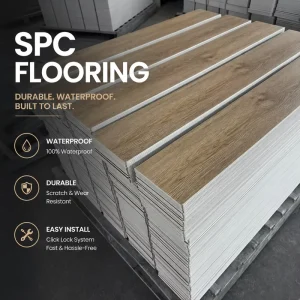 Indoor Sports Flooring Rigid Core SPC Vinyl Flooring 4mm 5mm 6mm Click Lock Waterproof for Indoor Gym Training Area Project Use