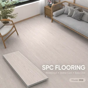 Indoor Sports Flooring Rigid SPC Floor Tiles Waterproof Scratch Resistant Click Vinyl Flooring for Indoor Sports Room Gym Use