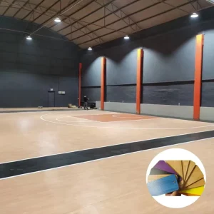 Indoor Tennis PVC Vinyl Floor Anti slippery Sports Court Field Rubber Roll Mat Basketball Badminton Volleyball Court Flooring