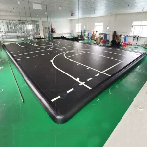 Indoor Trampoline Park Inflatable Air Track Football Field Basketball Court Soccer Air filled Sport Court With Bouncy Floor