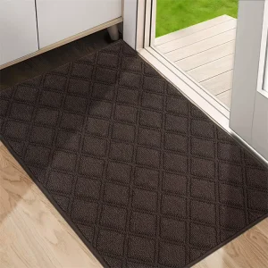 Indoor Tufted Plain Dirt Trapper Door Mats Non-Slip Washable Resist Dirt Entrance Mat for Front Back Door