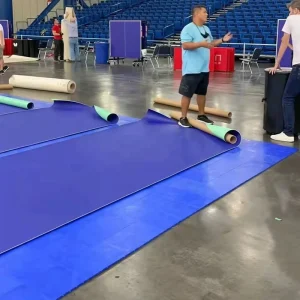 Indoor Vinyl Sports Surfaces Table Tennis Flooring Mat