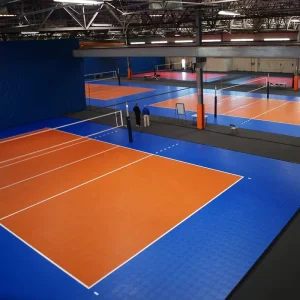 Indoor Volleyball Court PP Suspended Interlocking Floor Tiles for Multi-Sport Court