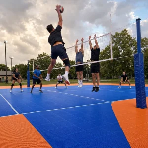 Indoor Volleyball Gym Flooring Modular PP Tiles for Training Centers and Recreation Programs