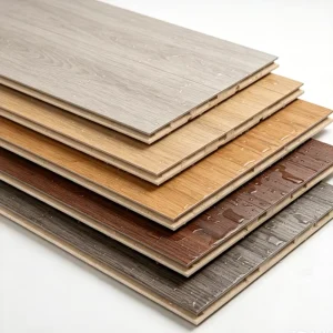 Indoor Waterproof Click Lock SPC Flooring 4mm 5mm 6mm Eco Vinyl Plastic Planks Plain Surface for Kitchen School Office Use